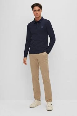 Hugo Boss LS Polo Passerby Navy -Kleding Verkoop 72072 7