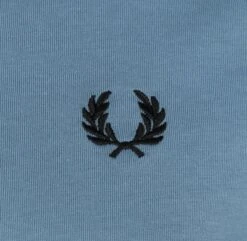 Fred Perry Ringer T-Shirt Mid Blauw 10 Fred Perry Ringer T-Shirt Mid Blauw -Kleding Verkoop 72086 3