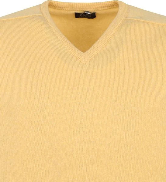 William Lockie V-Hals Geel Lamswol 4 William Lockie V-Hals Geel Lamswol - Image 2
