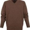 William Lockie V-Hals Lamswol Bruin -Kleding Verkoop 72151 1