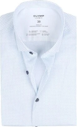 OLYMP Overhemd Level 5 24/Seven Print Wit -Kleding Verkoop 72630 3 1