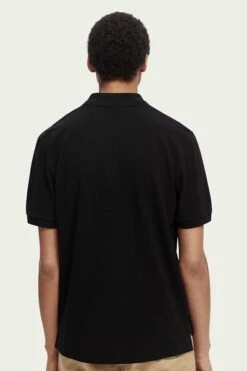 Scotch And Soda Polo Pique Zwart -Kleding Verkoop 72658 5