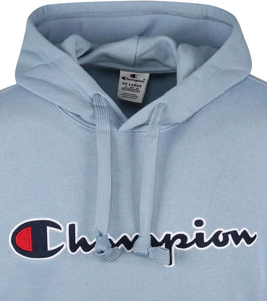 Champion Hoodie Logo Blauw 6 Champion Hoodie Logo Blauw - Image 4