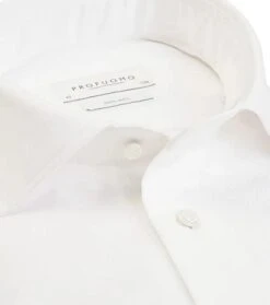 Profuomo Shirt Cutaway Dubbel Manchet Wit -Kleding Verkoop 7274 15 1