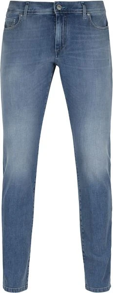 Alberto Bi-Stretch Denim Blauw