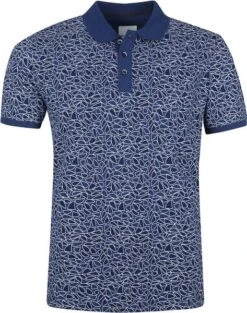 State Of Art Pique Polo Donkerblauw Print -Kleding Verkoop 73207 1 1