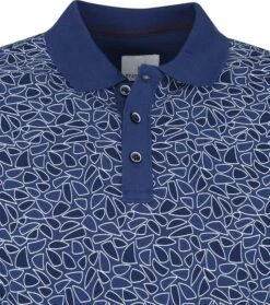 State Of Art Pique Polo Donkerblauw Print -Kleding Verkoop 73207 2