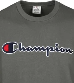 Champion Sweater Script Logo Donkergroen -Kleding Verkoop 73226 2