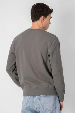 Champion Sweater Script Logo Donkergroen -Kleding Verkoop 73226 5