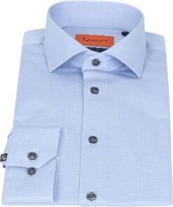 Suitable Overhemd Structure Blauw -Kleding Verkoop 73326 3