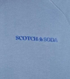 Scotch And Soda Sweater Logo Blauw -Kleding Verkoop 73446 3