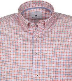State Of Art Shortsleeve Overhemd Rood Geruit -Kleding Verkoop 73477 2