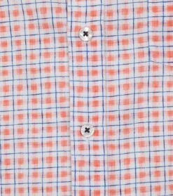 State Of Art Shortsleeve Overhemd Rood Geruit -Kleding Verkoop 73477 3