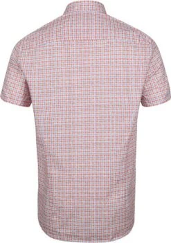 State Of Art Shortsleeve Overhemd Rood Geruit -Kleding Verkoop 73477 5