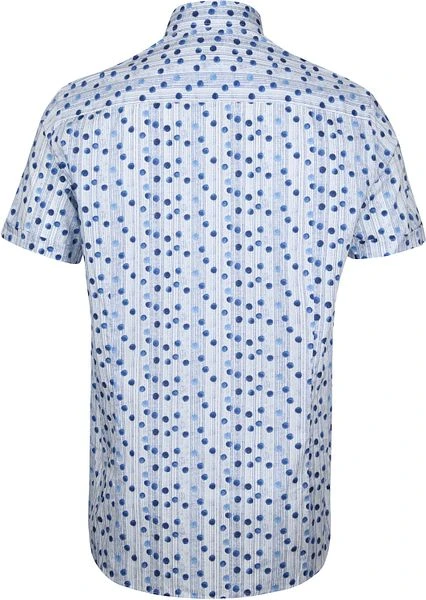 State Of Art Shortsleeve Overhemd Blauw Stippen 6 State Of Art Shortsleeve Overhemd Blauw Stippen - Image 4