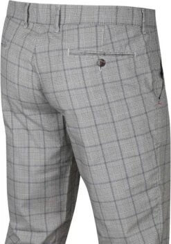 Suitable Chino Pico Grijs Geruit -Kleding Verkoop 73482 4