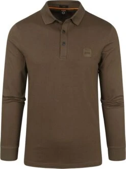 Hugo Boss LS Passerby Polo Donkergroen -Kleding Verkoop 73654 1 1