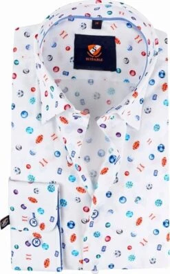 Suitable Twill Overhemd Ballen Wit -Kleding Verkoop 73791 1 1