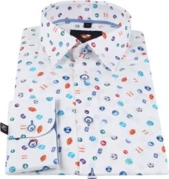 Suitable Twill Overhemd Ballen Wit -Kleding Verkoop 73791 3 1