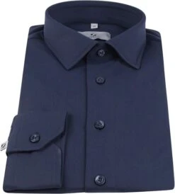 Suitable Overhemd Tech Stretch Donkerblauw -Kleding Verkoop 73799 3 1