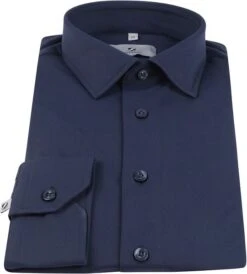 Suitable Overhemd Tech Stretch Donkerblauw -Kleding Verkoop 73799 3