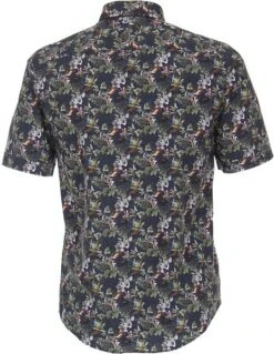 Casa Moda KM Overhemd Botanische Print Donkerblauw -Kleding Verkoop 73830 3