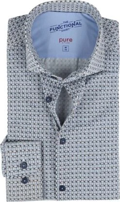 Pure Functional Overhemd Print Blauw Bruin 11 Pure Functional Overhemd Print Blauw Bruin -Kleding Verkoop 73853 1 1