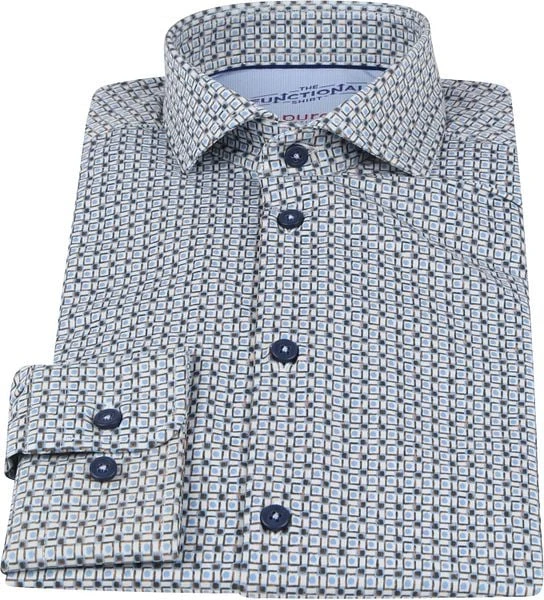 Pure Functional Overhemd Print Blauw Bruin 8 Pure Functional Overhemd Print Blauw Bruin - Image 6
