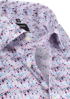 OLYMP Overhemd Luxor MF Print Roze -Kleding Verkoop 73858 2