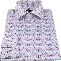 OLYMP Overhemd Luxor MF Print Roze -Kleding Verkoop 73858 3 1