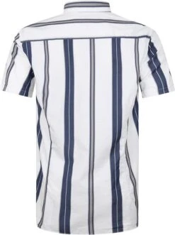 State Of Art Shortsleeve Overhemd Blauw Gestreept -Kleding Verkoop 73951 5