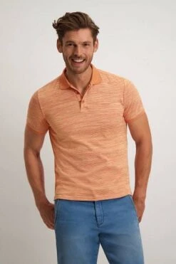 State Of Art Polo Jersey Strepen Oranje -Kleding Verkoop 73999 2 1