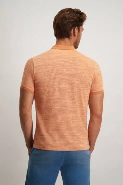 State Of Art Polo Jersey Strepen Oranje -Kleding Verkoop 73999 3