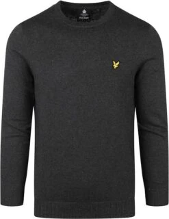 Lyle & Scott Trui Mix Wol Donkergrijs
