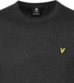 Lyle & Scott Trui Mix Wol Donkergrijs -Kleding Verkoop 74180 3