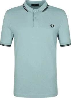 Fred Perry Polo Twin Tipped M3600 Zilverblauw -Kleding Verkoop 74196 2 1