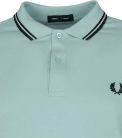 Fred Perry Polo Twin Tipped M3600 Zilverblauw -Kleding Verkoop 74196 3 1