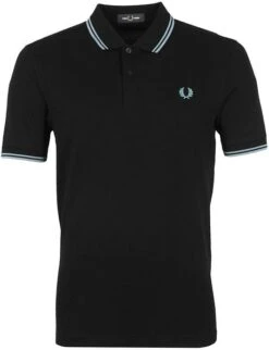 Fred Perry Polo Twin Tipped M3600 Navy Blauw -Kleding Verkoop 74198 2 1