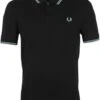 Fred Perry Polo Twin Tipped M3600 Navy Blauw -Kleding Verkoop 74198 2