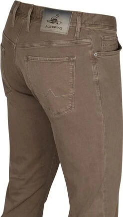 Alberto Pipe Broek Bruin -Kleding Verkoop 74212 3