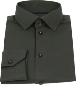 Ledub Tricot Overhemd Donkergroen -Kleding Verkoop 74327 3 1
