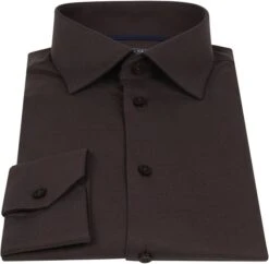 Ledub Tricot Overhemd Donkerbruin -Kleding Verkoop 74328 3