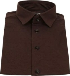 OLYMP Luxor Overhemd Modern Fit Bruin -Kleding Verkoop 74353 3 1