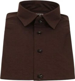 OLYMP Luxor Overhemd Modern Fit Bruin -Kleding Verkoop 74353 3