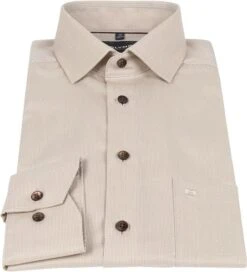 Olymp Luxor Overhemd Beige -Kleding Verkoop 74365 3 1