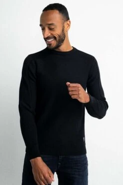 Petrol Trui Gebreid Zwart -Kleding Verkoop 74467 3