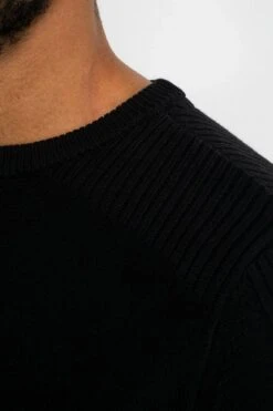 Petrol Trui Gebreid Zwart -Kleding Verkoop 74467 4