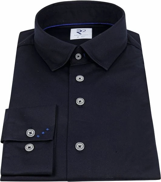 R2 Overhemd Uni Donkerblauw 8 R2 Overhemd Uni Donkerblauw - Image 6