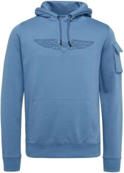 PME Legend Hoodie Brushed Fleece Blauw 12 PME Legend Hoodie Brushed Fleece Blauw -Kleding Verkoop 74545 1 1