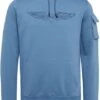 PME Legend Hoodie Brushed Fleece Blauw 2 PME Legend Hoodie Brushed Fleece Blauw -Kleding Verkoop 74545 1